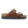 Birkenstock Arizona Flex Platform Nubuck - Dark Tea